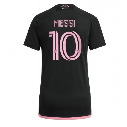 Fotbalové Dres Inter Miami Lionel Messi #10 Dámské Venkovní 2024-25 Krátký Rukáv